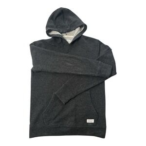 Saturdays Surf NYC Ditch Wool Blend Hoodie in Charcoal Gray Men Sz Medium